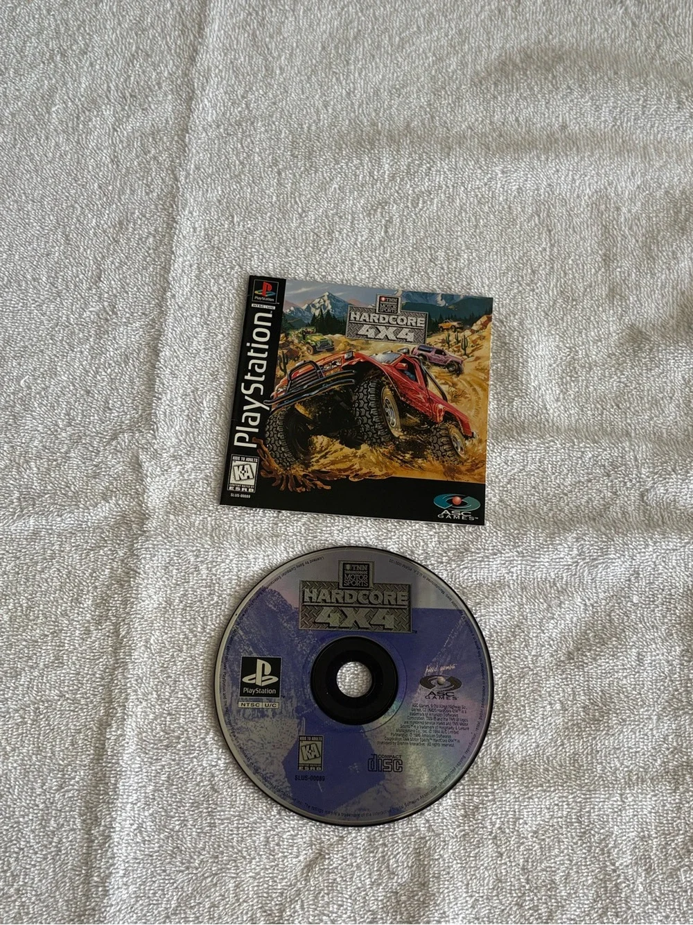 Sony PlayStation 1 TMN Motorsports Hardcore 4x4 game